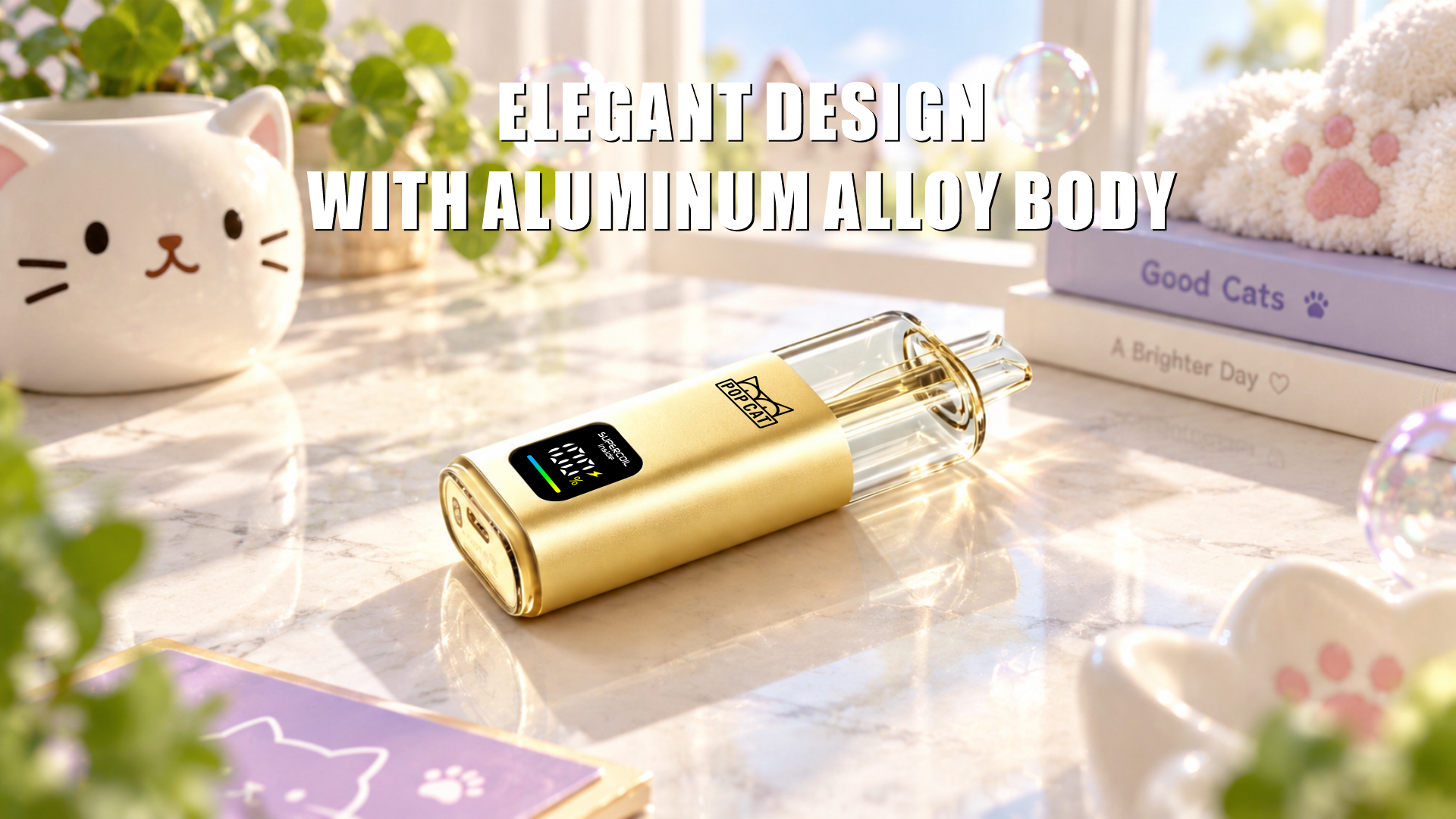 POP CAT elegant design with aluminum alloy body