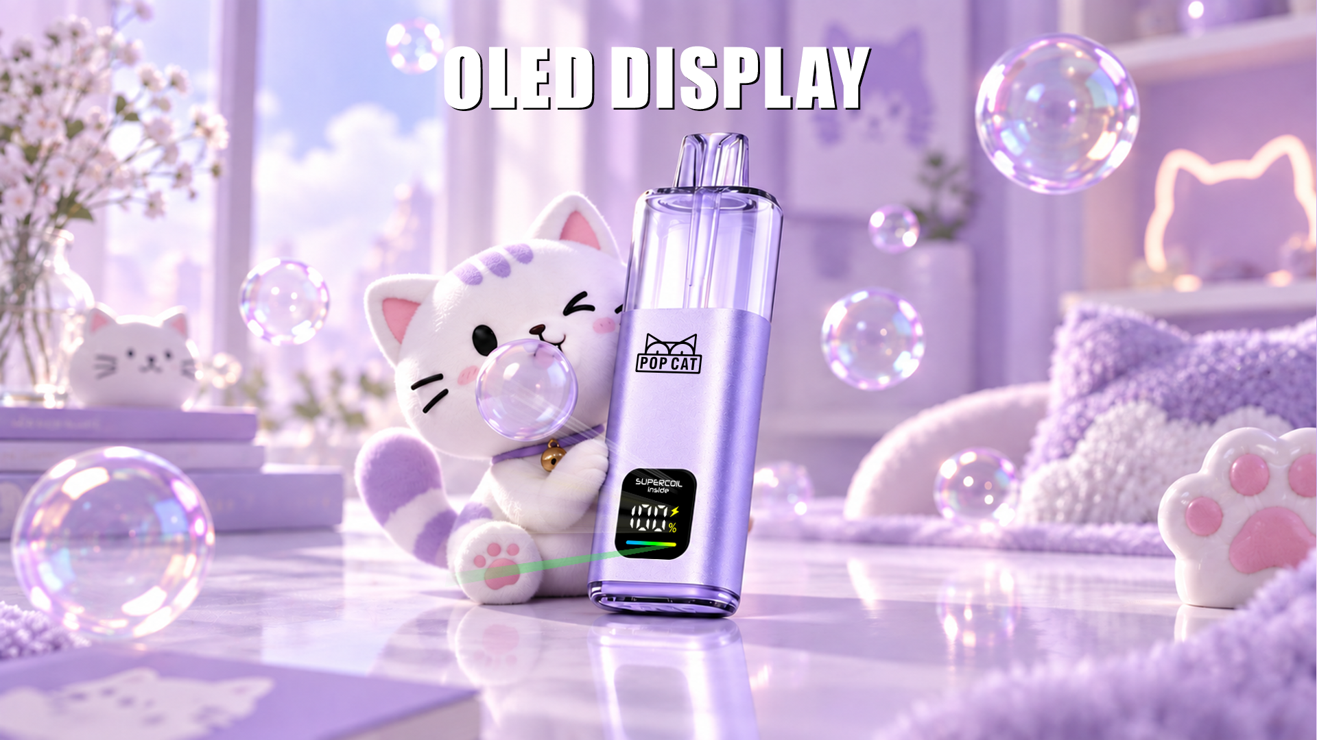 POP CAT OLED display