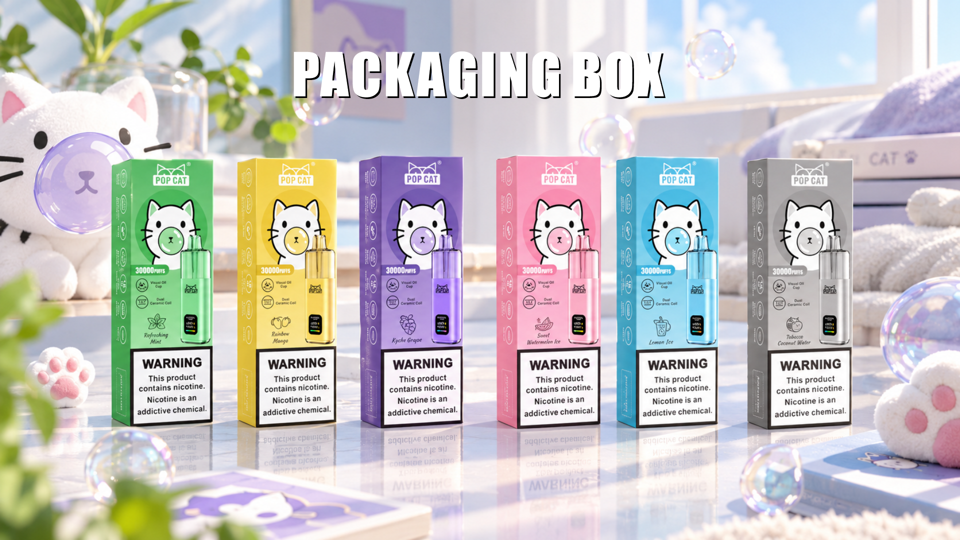 POP CAT packaging box