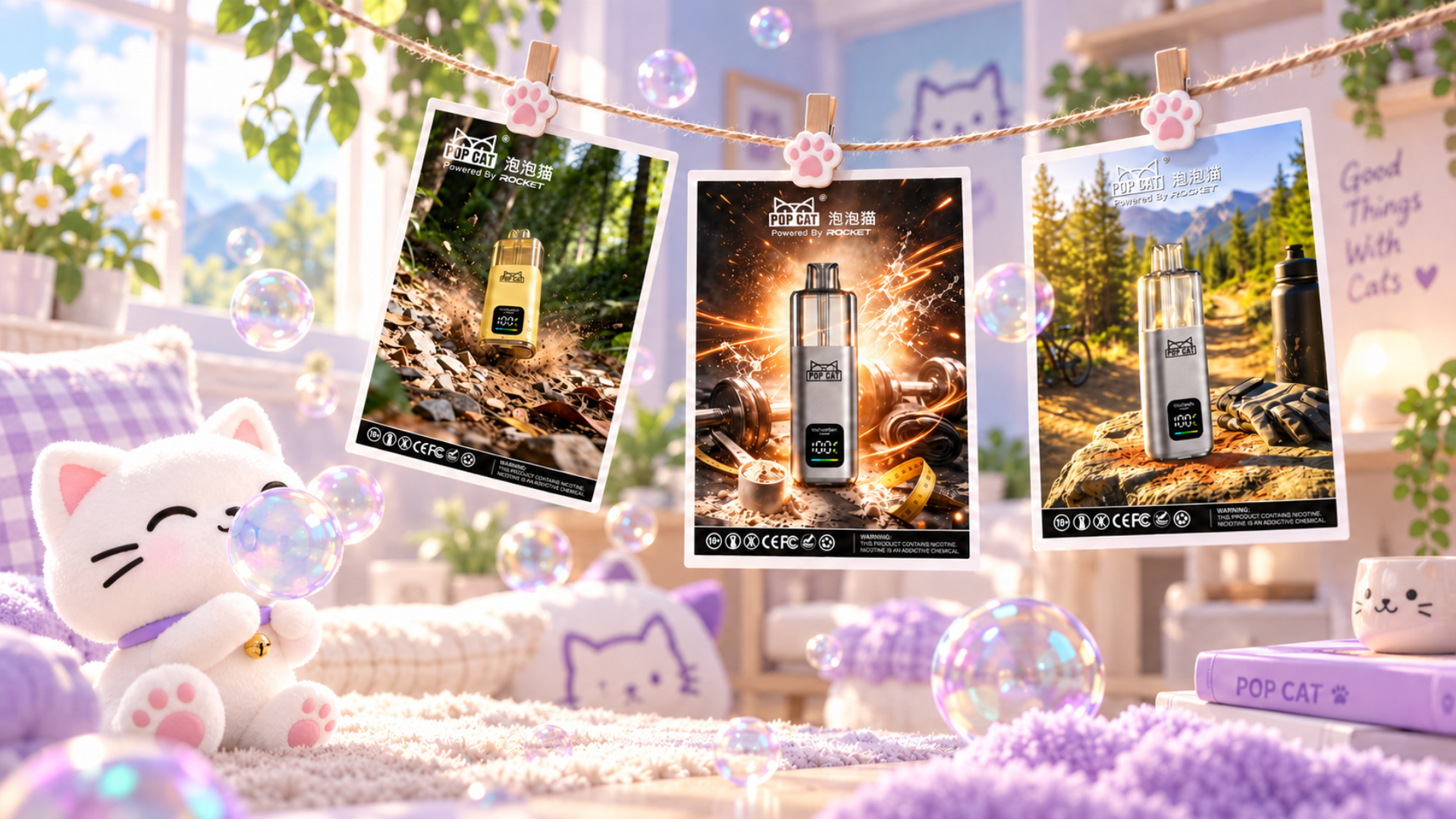 POP CAT lifestyle posters